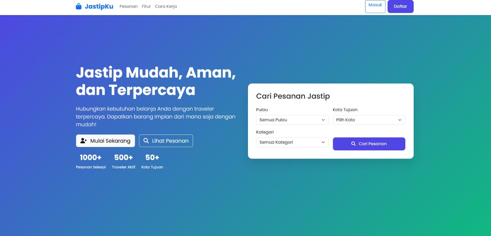 JastipKu — Platform Jasa Titip