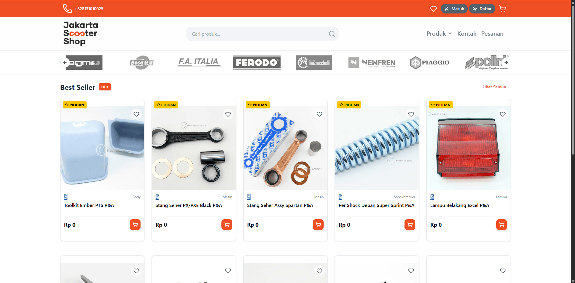 Jakarta Scooter Shop — E-Commerce