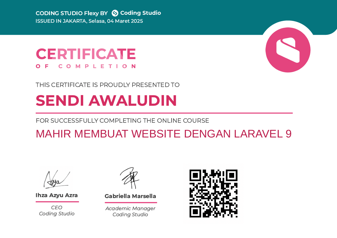 Mahir Membuat Website dengan Laravel 9